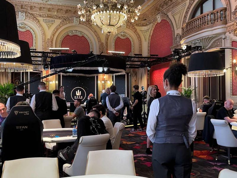 Jugadores durante el torneo Triton Poker Series Madrid